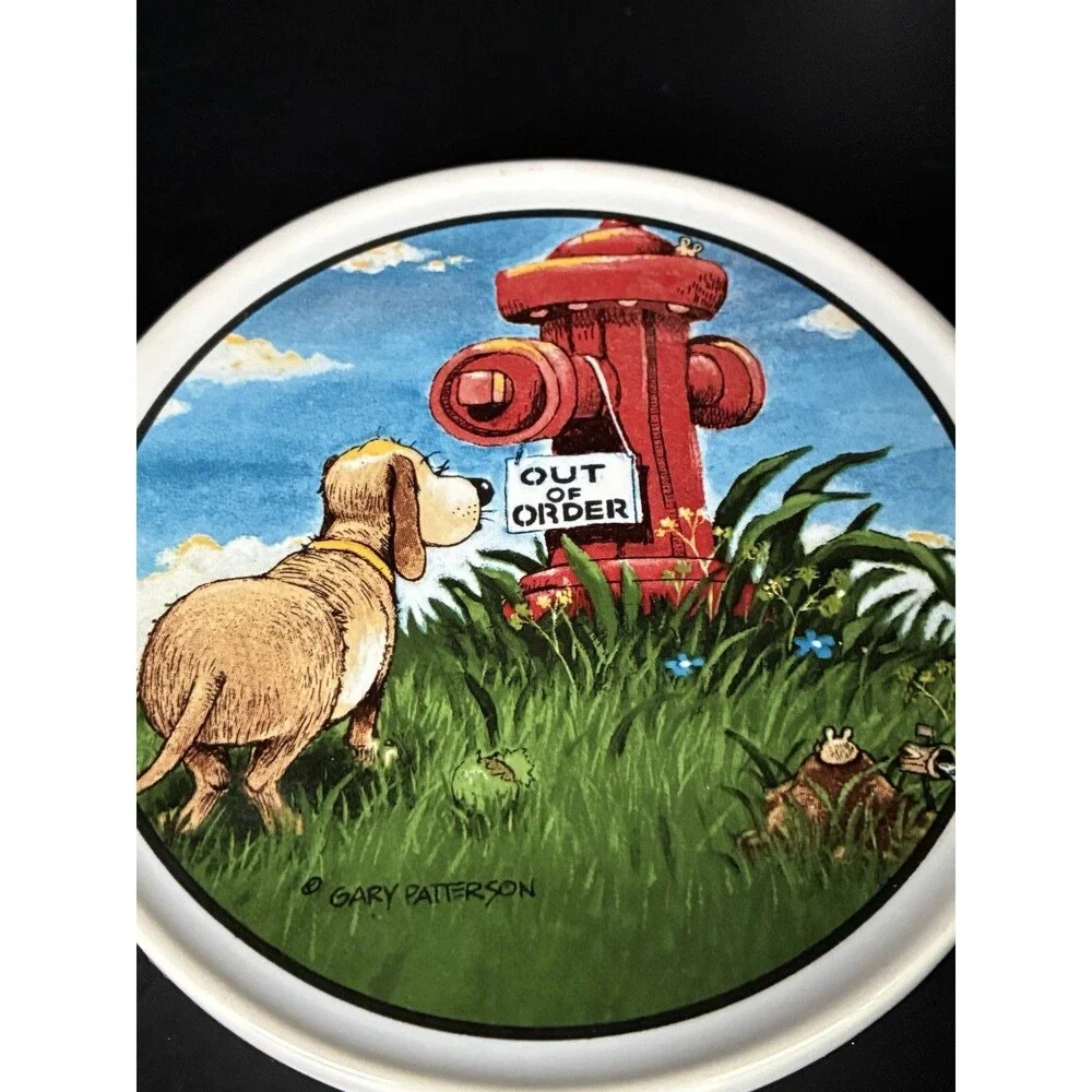Gary Patterson 2 Dog Lovers Coaster by Clay Design